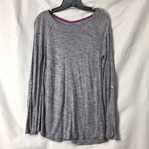 Calvin Klein Women’s Heathered Gray Athletic Top Size S Like-NEW Condition